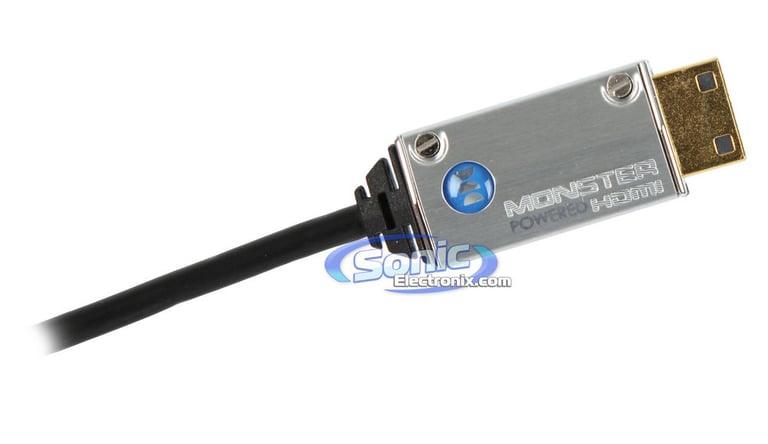 Monster Mobile SuperThin Mini HDMI Cable (MBL DL HD HSST-8 A/C WW) Mini HDMI To HDMI Image 3