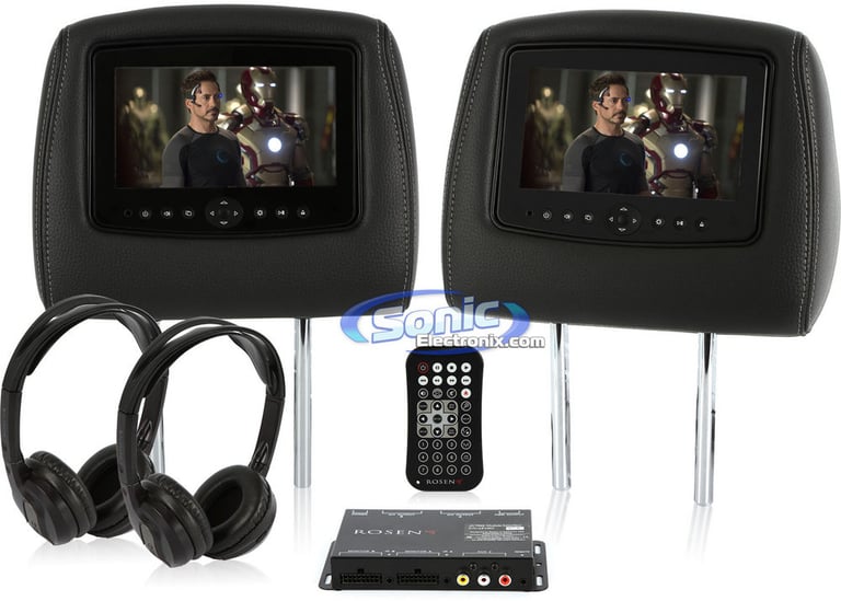 Carshow CS9000-MM Factory Matched Headrest Monitors Open Box Image 1