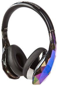 Monster Diamond Tears Edge On-Ear Headphones - Black Crystal Image 2