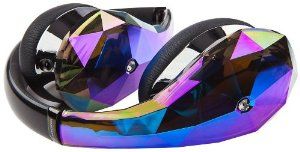Monster Diamond Tears Edge On-Ear Headphones - Black Crystal Image 4