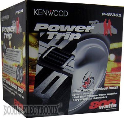 Kenwood P-W301 Amplifier and 2 Subwoofers Combo Image 4