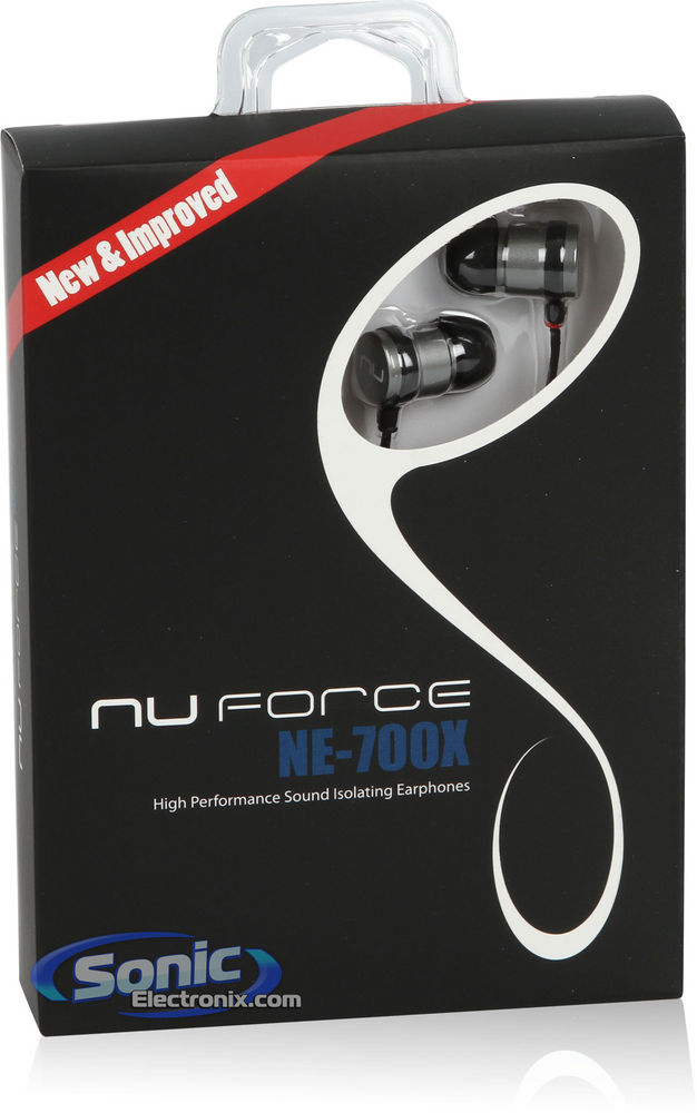 NuForce Aluminum Casing In-Ear Headphones Aqua Silver (NE-700X-SE) Open Box  Image 7