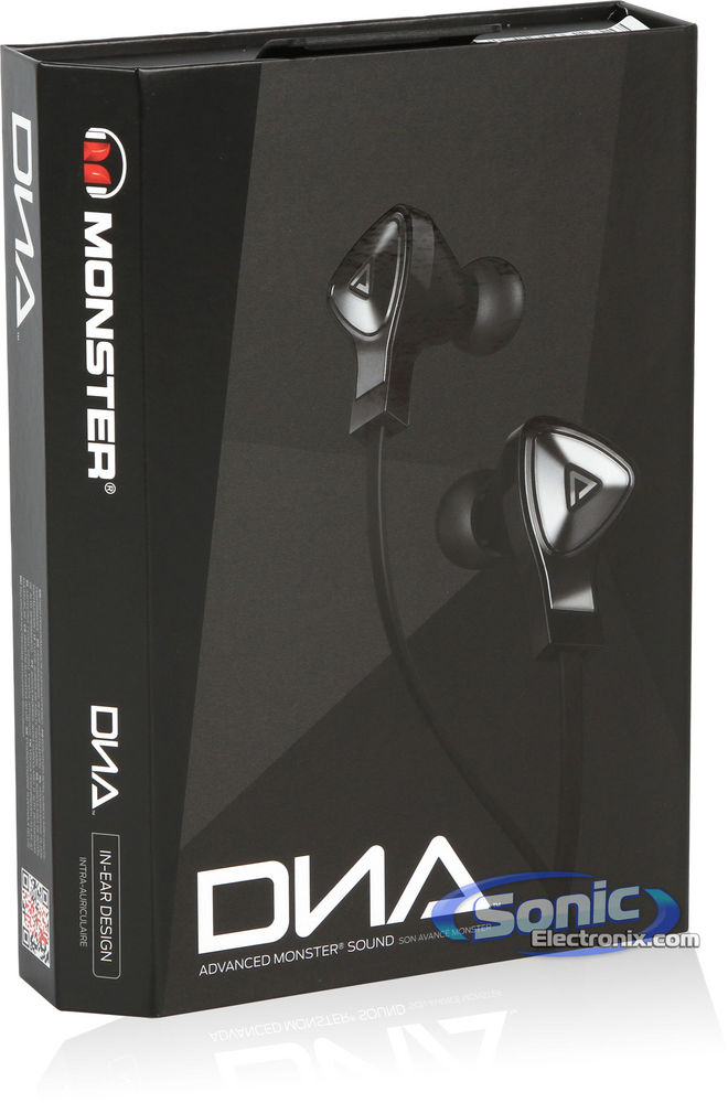 Monster DNA Earbuds In-Ear Headphones (Black/Satin Chrome) Image 8