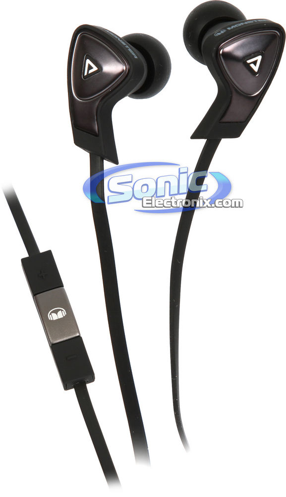 Monster DNA Earbuds In-Ear Headphones (Black/Satin Chrome) Image 1