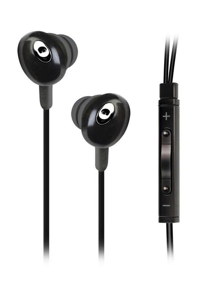 iLuv Jonagold iEP315BLK (iEP 315) Earphones In-Ear Headphones - Black Image 1