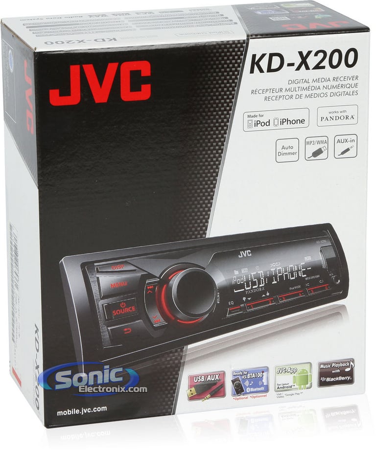 JVC KD-X200 (Factory Refurbished)-OPEN BOX  Image 8