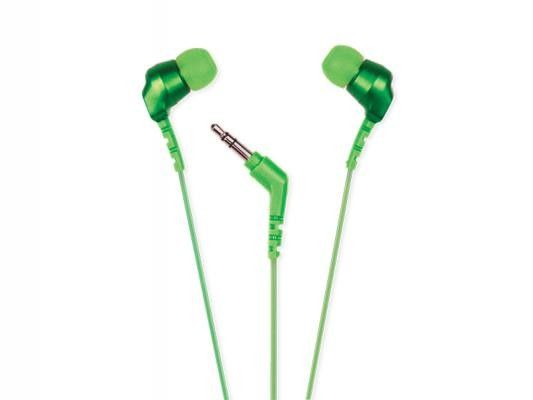 Scosche HP200G thudBUDS In-Ear Headphones/Earbuds (Green) Image 2