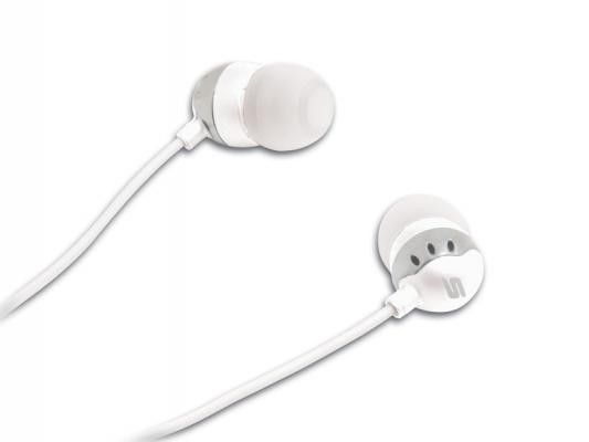 Scosche HP6W thudBUDS In-Ear Headphones/Earbuds (White) Image 1