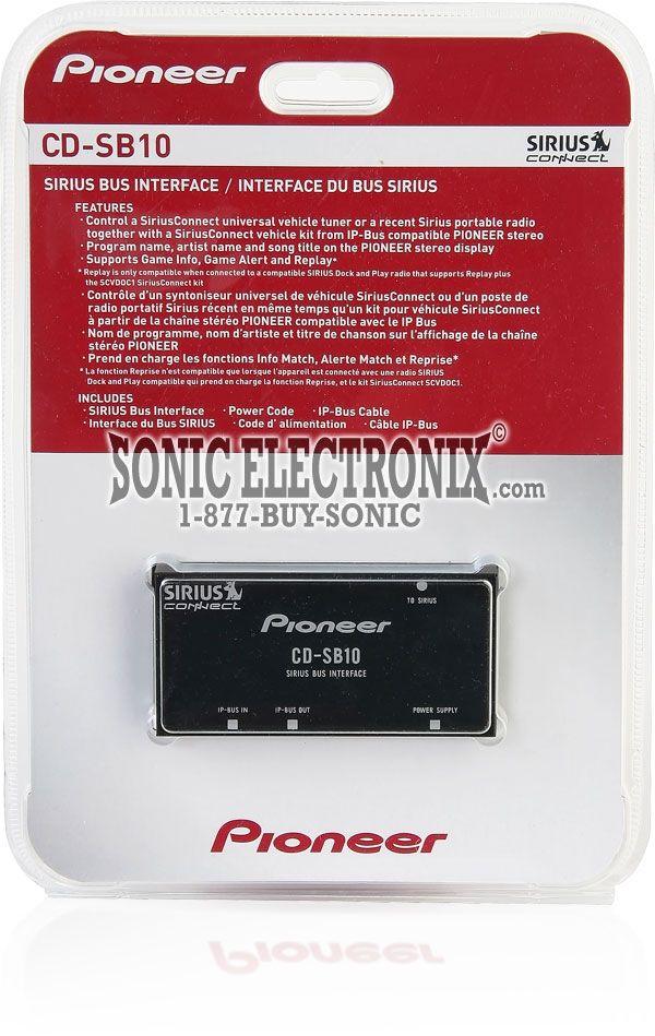 Pioneer CD-SB10 + SIRIUS SC-C1 Image 5