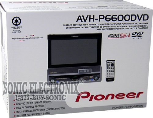 Pioneer AVH-P6600DVD 6.5" LCD Multimedia Unit Image 6