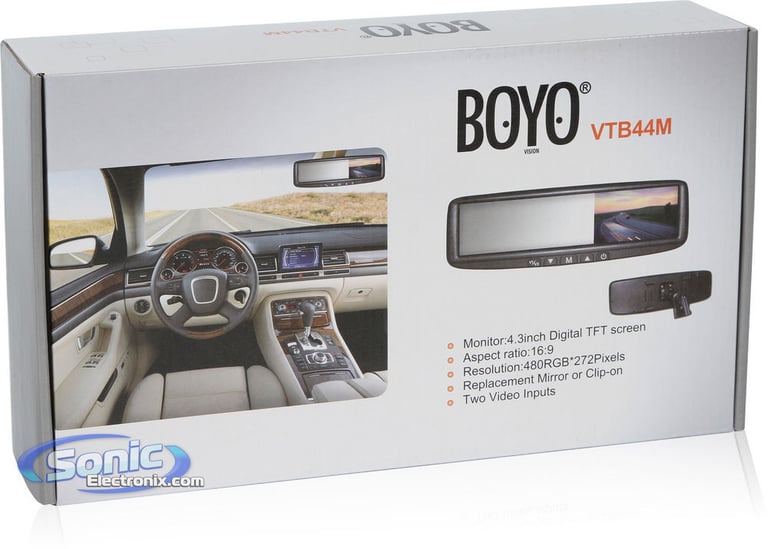 4.3" Clip On Or Replacement Mirror Monitor for Rear View Back Up Camera Image 5