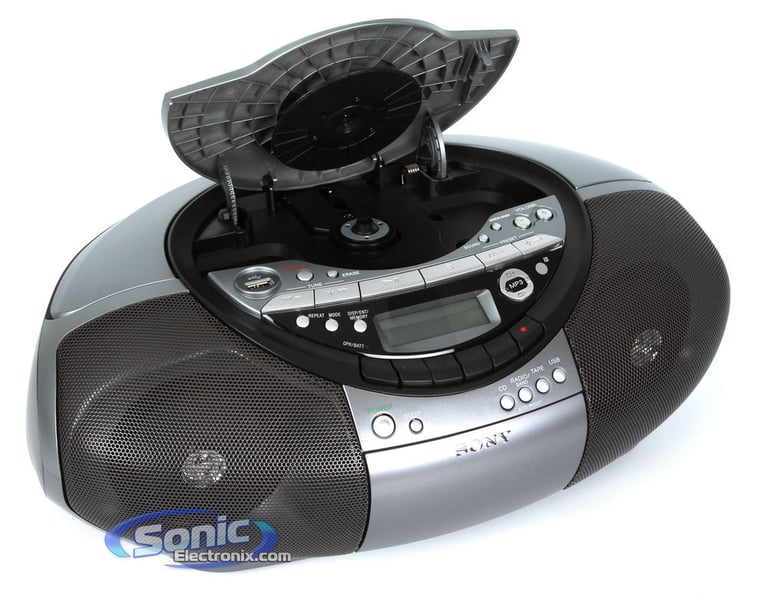 Sony CFD-RS60CP Portable AM/FM Radio CD/USB Player BoomBox Image 3