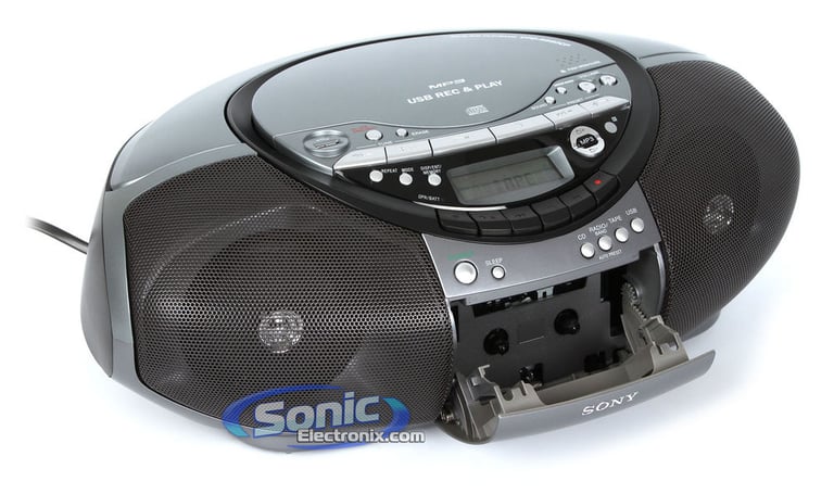 Sony CFD-RS60CP Portable AM/FM Radio CD/USB Player BoomBox Image 4