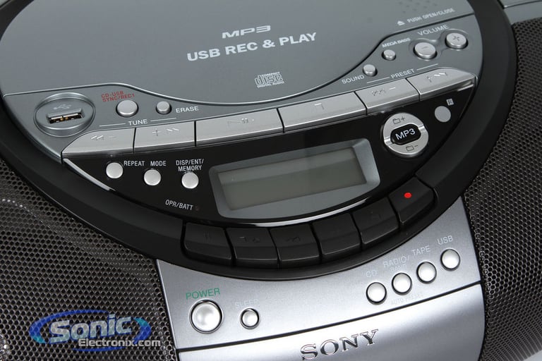 Sony CFD-RS60CP Portable AM/FM Radio CD/USB Player BoomBox Image 5