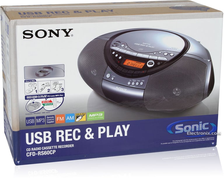 Sony CFD-RS60CP Portable AM/FM Radio CD/USB Player BoomBox Image 10