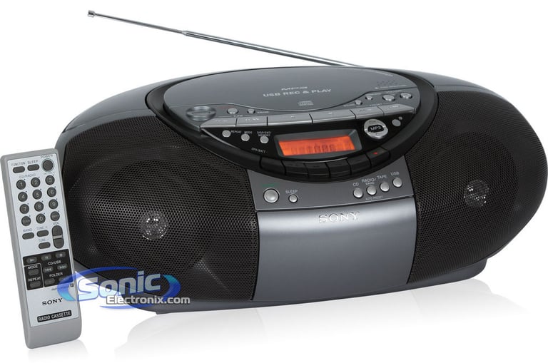 Sony CFD-RS60CP Portable AM/FM Radio CD/USB Player BoomBox Image 1