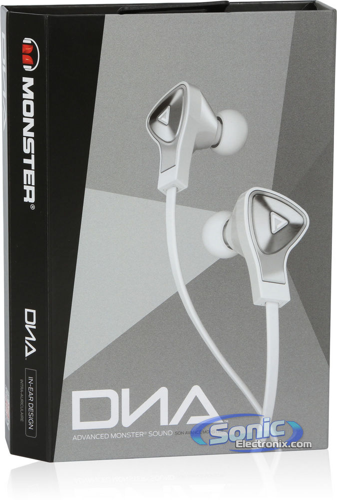 Monster DNA Earbuds - White/Satin Chrome Image 8