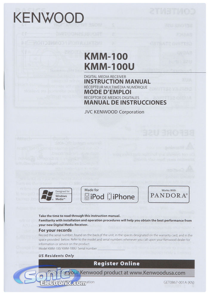 Kenwood KMM-100U Image 8
