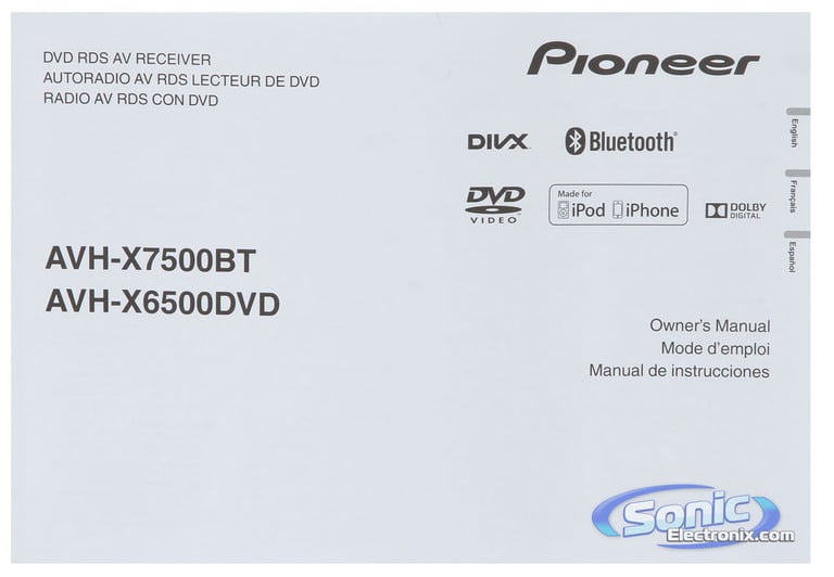 Pioneer AVH-X7500BT Image 10