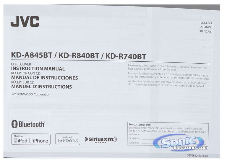 JVC KD-R840BT Image 9