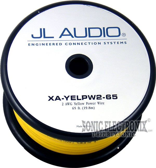 JL Audio XA-YELPW2-65 - 65' Spool of 2 Gauge Power / Ground Wire (Yellow) Image 2