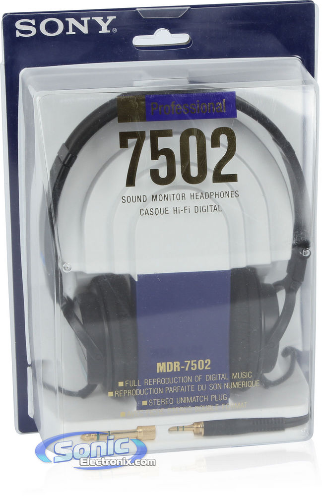 Sony MDR-7502 (MDR7502) Professional Monitor Headphones Image 7