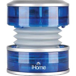iHome iHM60LY Portable iPod/MP3 Player Mini Speaker System (Translucent Blue iHM60LT) Open Box Image 1