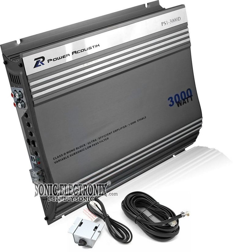 Power Acoustik PS1-3000D R/B Image 1