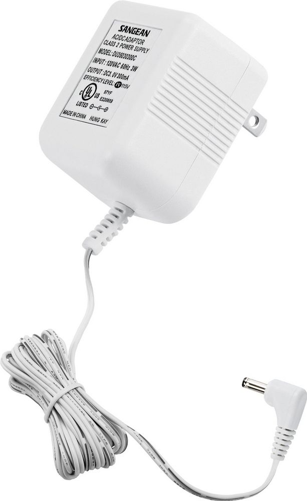 Sangean ADP-H201 (ADPH201) AC Adapter for H201 Portable Radio Image 1