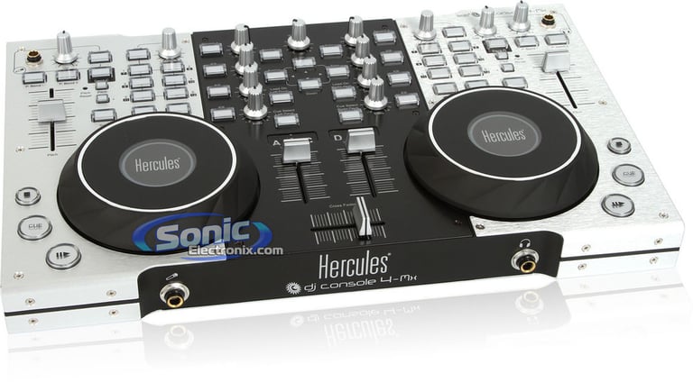 Hercules DJ CONSOLE 4-Mx with XPS 2.0 60 DJ Set Multimedia Speakers Image 2