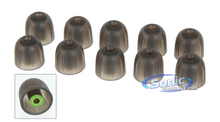 Westone STAR Silicone Eartips Replacement Ear Tips 10-Pack/5-Pairs - Green Image 1