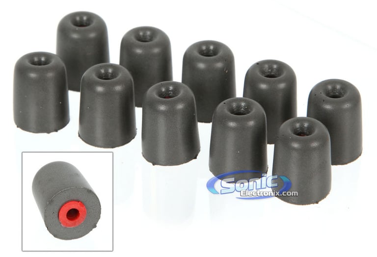 Westone TRUE-FIT Replacement Foam Eartips/Ear Tips 10-Pack/5-Pairs - Red Image 1