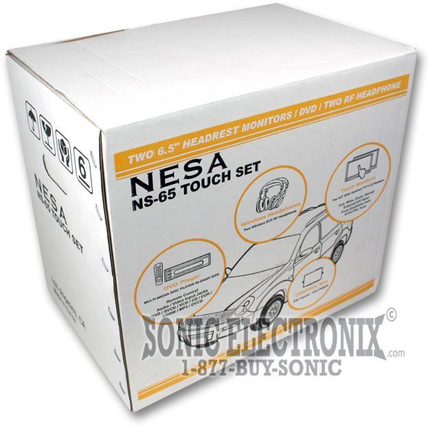 NESA Vision NS-65 -- DVD Receiver + 2 Touch Screen 6.5" LCD Image 7