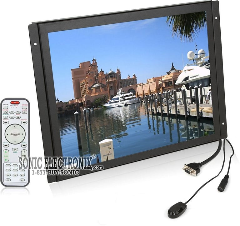 RP1517B (BLACK TRIM) -- Concept 15" Raw TFT-LCD Screen Monitor for Custom Installs Image 1