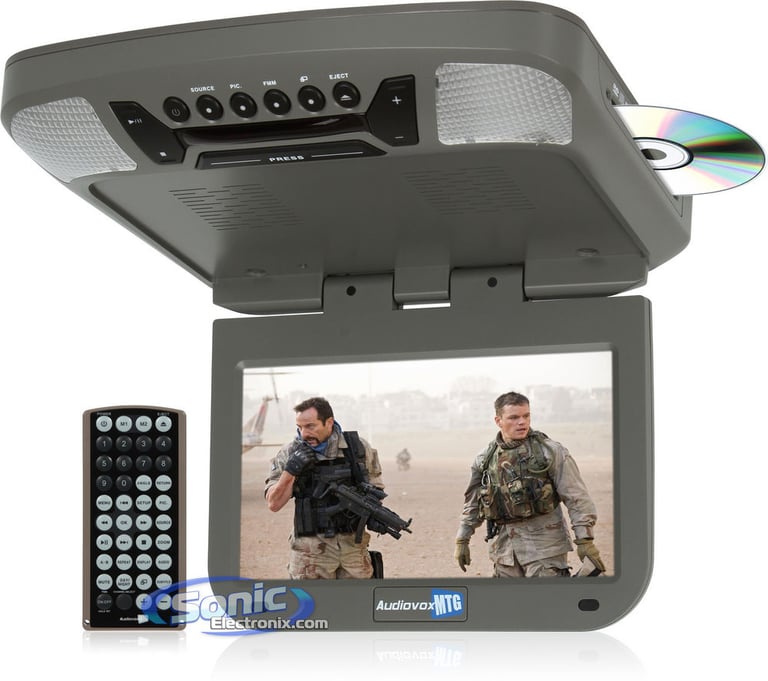 Audiovox AVXMTG9P (Pewter) Flip Down Screen w/ DVD Player Image 1