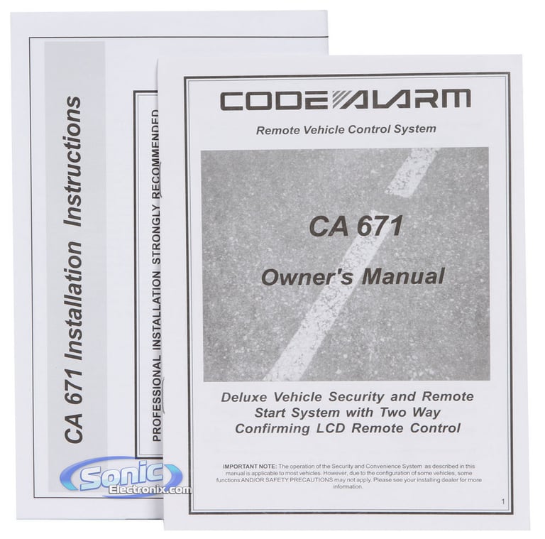 Code Alarm CA671 Image 13