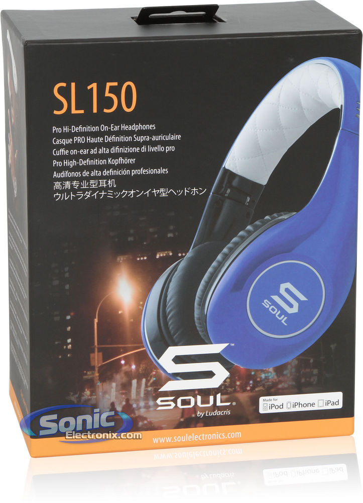 SOUL Electronics (SL150BU) Professional Blue Headphones Image 11