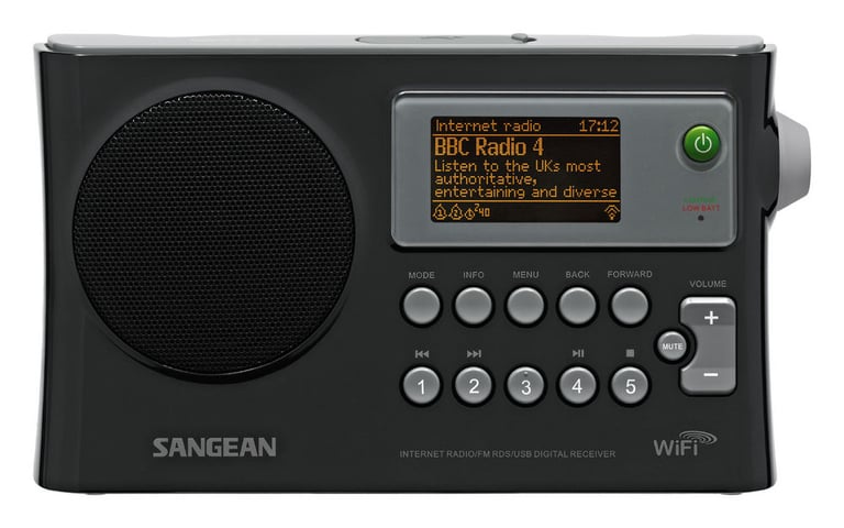 Sangean WFR-28 Portable Wi-Fi Music/USB Internet Radio (WFR28) Image 2