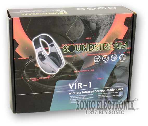 Soundstream VIR-1 Wireless Infrared Headphones Image 2