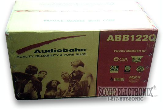 Audiobahn ABB122Q Dual 12" Sealed Enclosure + Grills Image 2