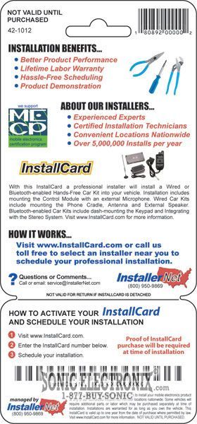 InstallCard 42-1012 (Hands-Free Car Kit) Image 2
