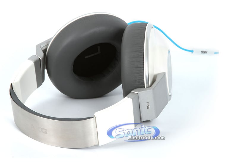 AKG K551 (K 551 WHT) Reference-Class Closed Back Headphones - White (Open Box) Image 4
