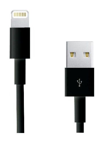 RCA AH750BR Black iPhone 5 Lightning Sync and Charge Cable (3-Feet) Image 1
