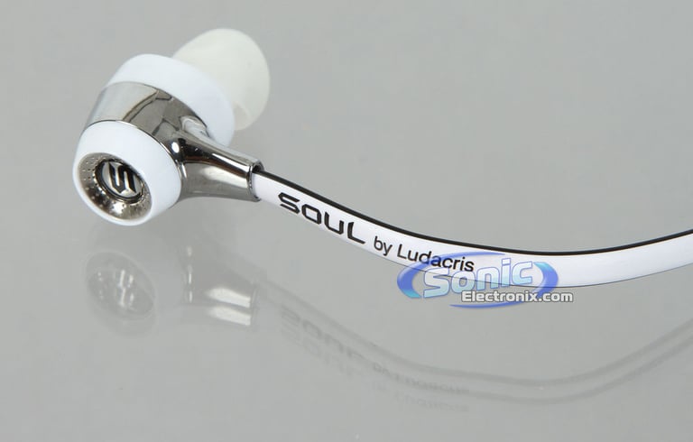 Soul by Ludacris (SL99BW) Sound Isolation In-Ear Headphones/Earbuds - White/Black Open Box  Image 4