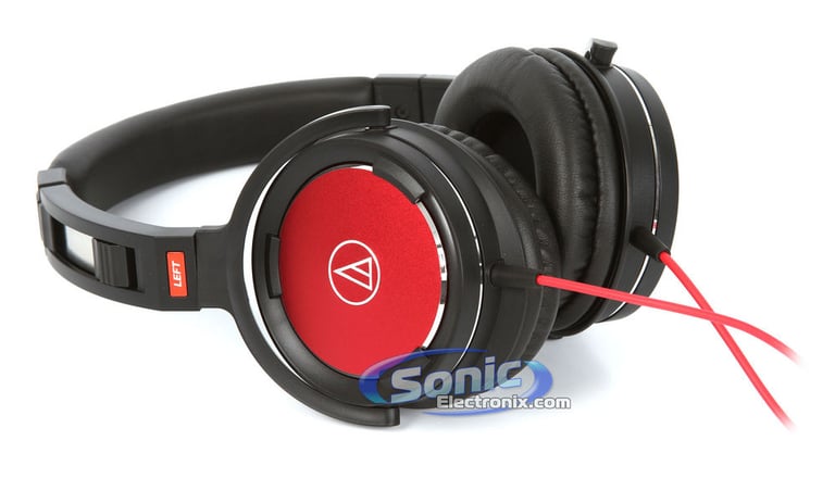 Audio Technica ATH-WS55BRD - Black/Red Image 3