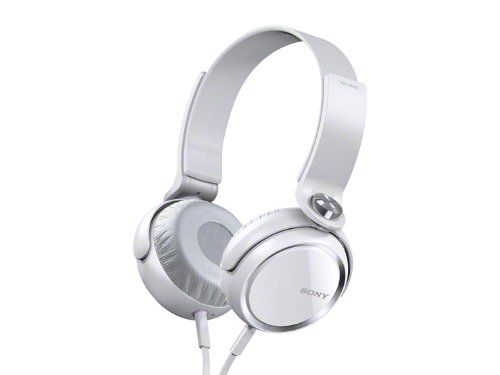 Sony MDR-XB400/WHI (MDRXB400/WHI) XB Extra Bass Headphones - White Image 1