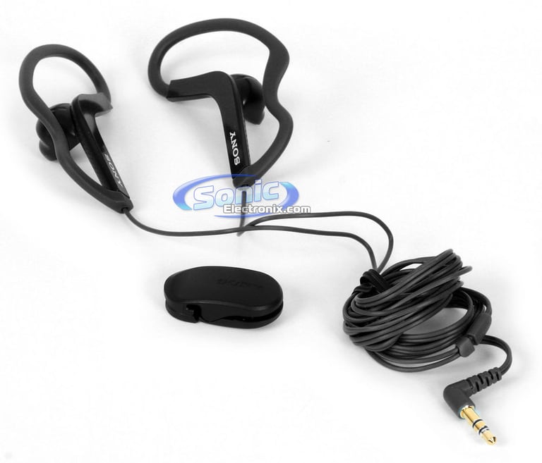 Sony MDR-AS200/BLK Earbuds Active Sports In-Ear Headphones (Black) Image 2
