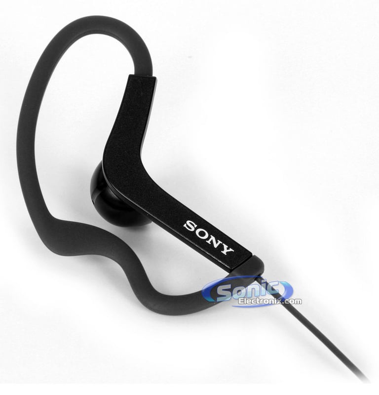 Sony MDR-AS200/BLK Earbuds Active Sports In-Ear Headphones (Black) Image 4