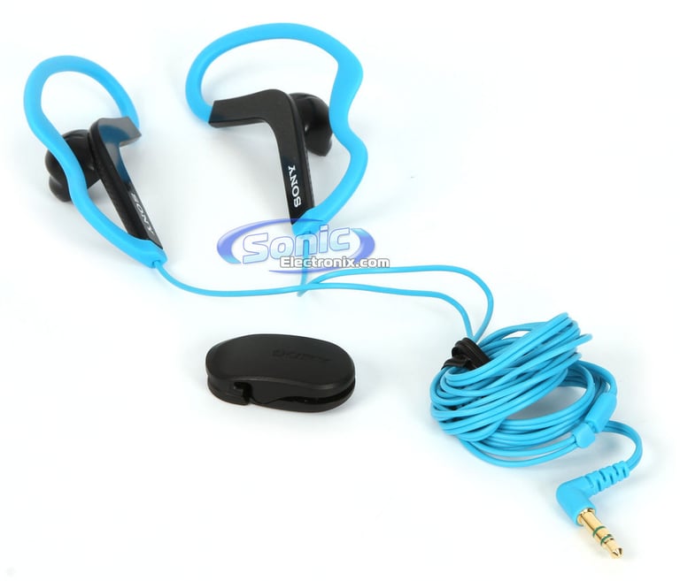 Sony MDR-AS200/BLU Earbuds Active Sports In-Ear Headphones (Blue) Image 2