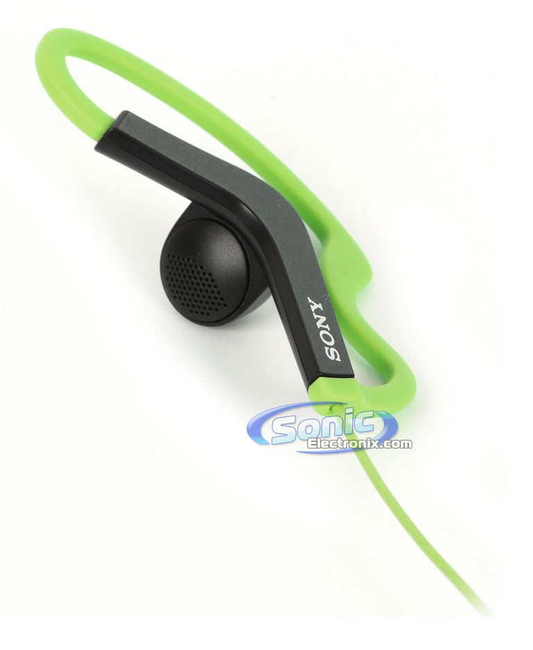 Sony MDR-AS200/GRN Earbuds Active Sports In-Ear Headphones (Green) Image 3